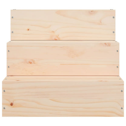 Huisdierentrap 40X37,5X35 Cm Massief Grenenhout 40 x 37.5 x 35 cm Naturel