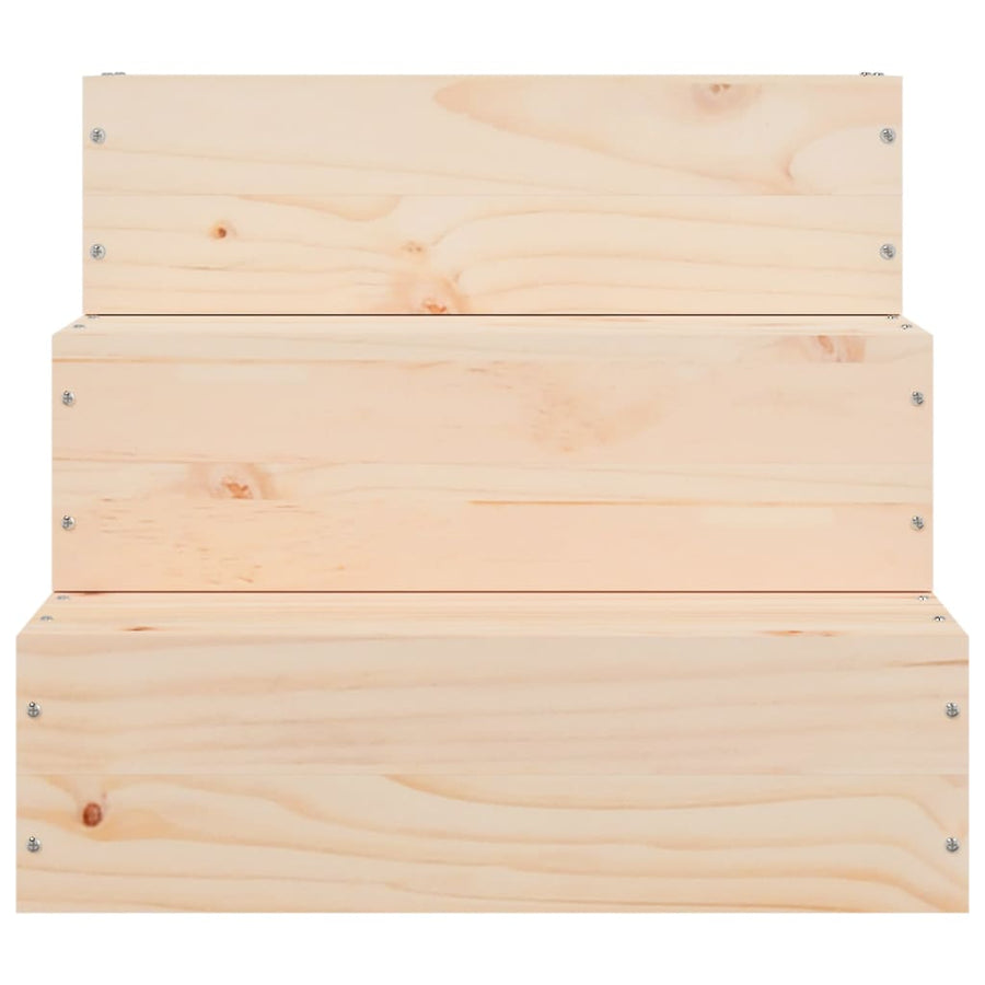 Huisdierentrap 40X37,5X35 Cm Massief Grenenhout 40 x 37.5 x 35 cm Naturel