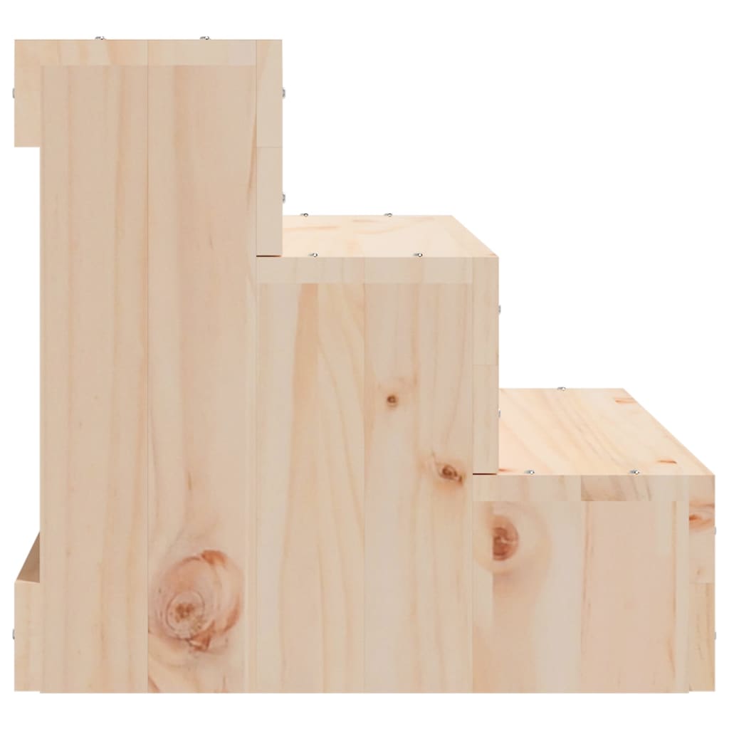 Huisdierentrap 40X37,5X35 Cm Massief Grenenhout 40 x 37.5 x 35 cm Naturel