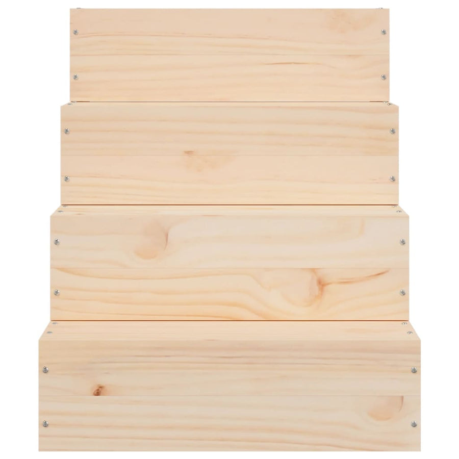 Huisdierentrap 40X49X47 Cm Massief Grenenhout 40 x 49 x 47 cm Naturel