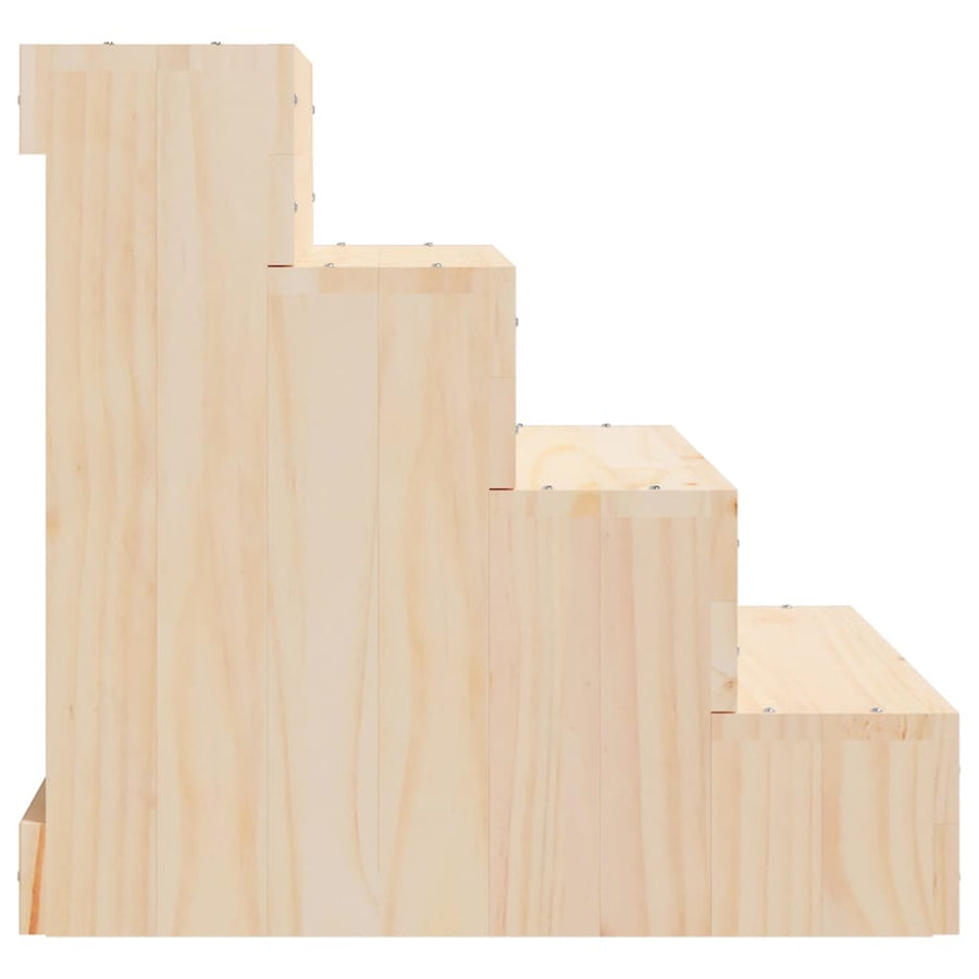 Huisdierentrap 40X49X47 Cm Massief Grenenhout 40 x 49 x 47 cm Naturel