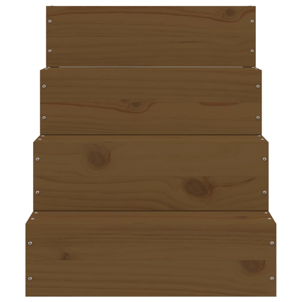 Huisdierentrap Massief Grenenhout 40 x 49 x 47 cm Honingbruin