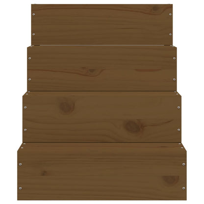 Huisdierentrap Massief Grenenhout 40 x 49 x 47 cm Honingbruin