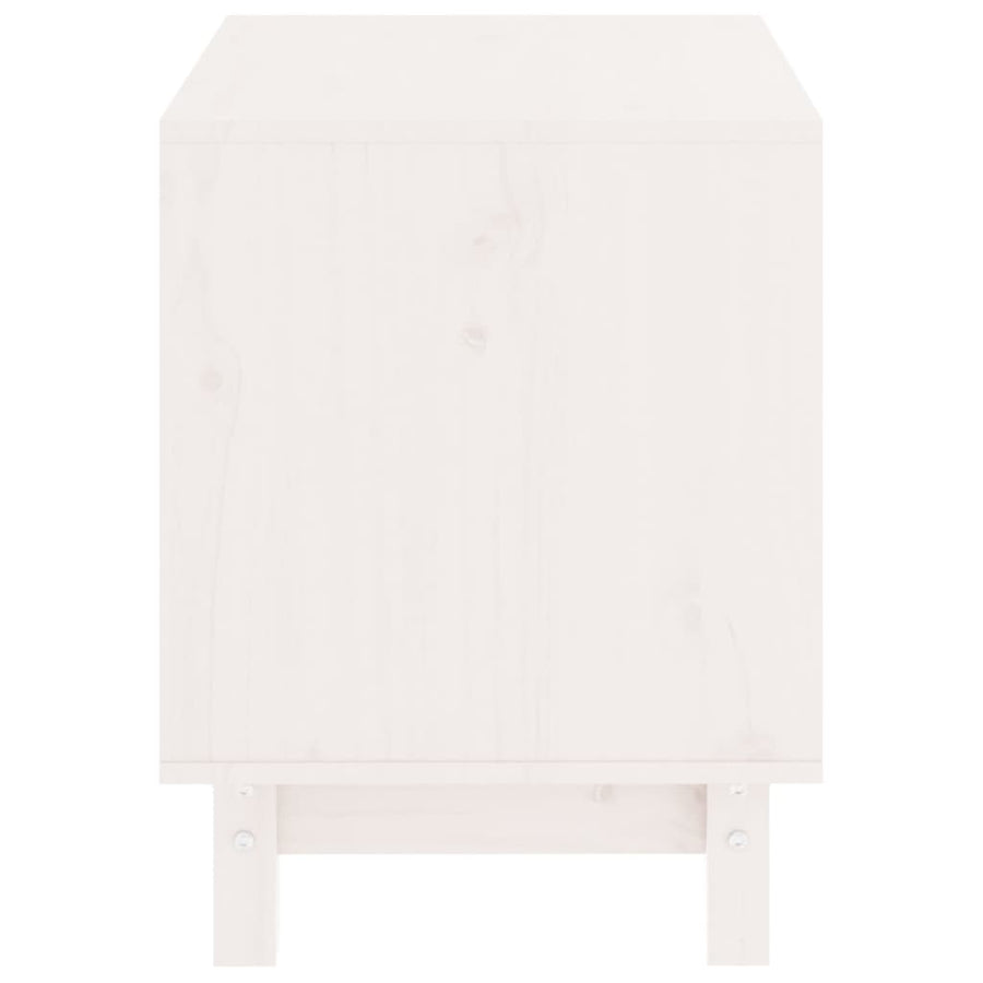 Hondenhok 50x40x52 cm massief grenenhout wit