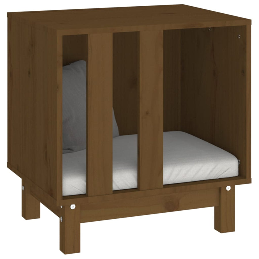Hondenhok Massief Grenenhout 50 x 40 x 52 cm Honingbruin
