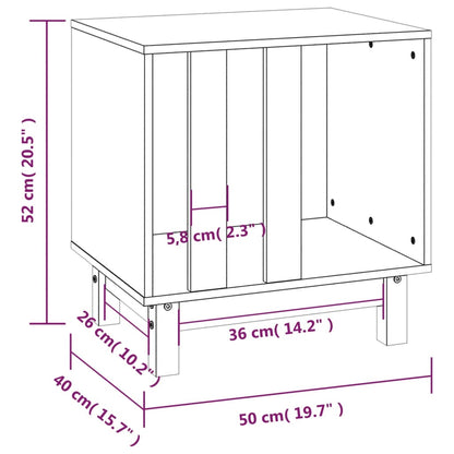 Hondenhok Massief Grenenhout 50 x 40 x 52 cm Honingbruin