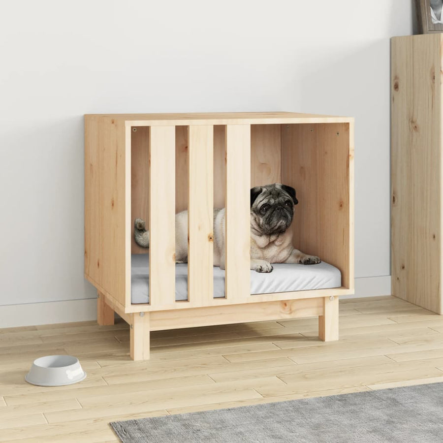 Hondenhok 60X45X57 Cm Massief Grenenhout