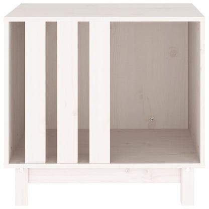 Hondenhok Massief Grenenhout 60 x 45 x 57 cm Wit