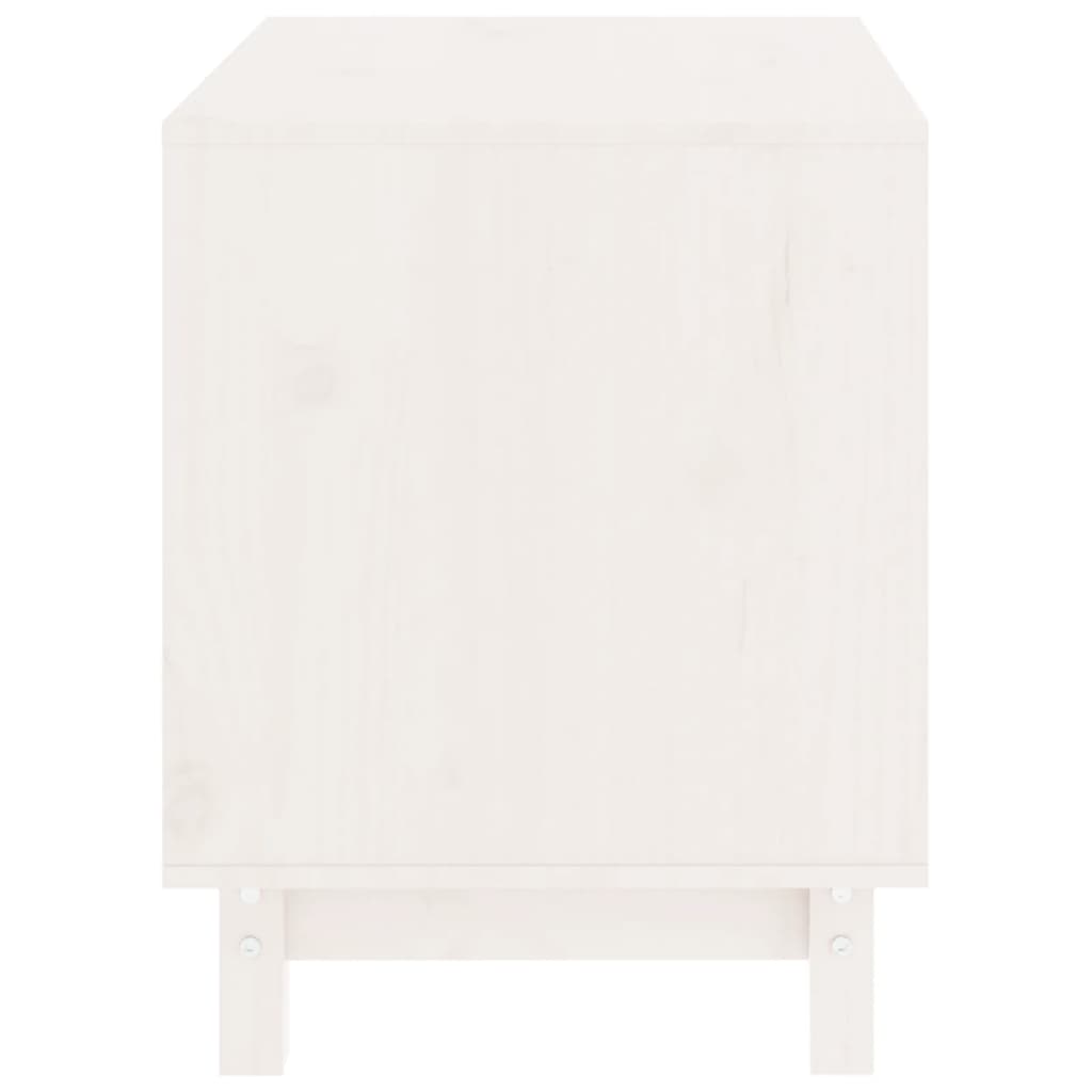 Hondenhok Massief Grenenhout 60 x 45 x 57 cm Wit
