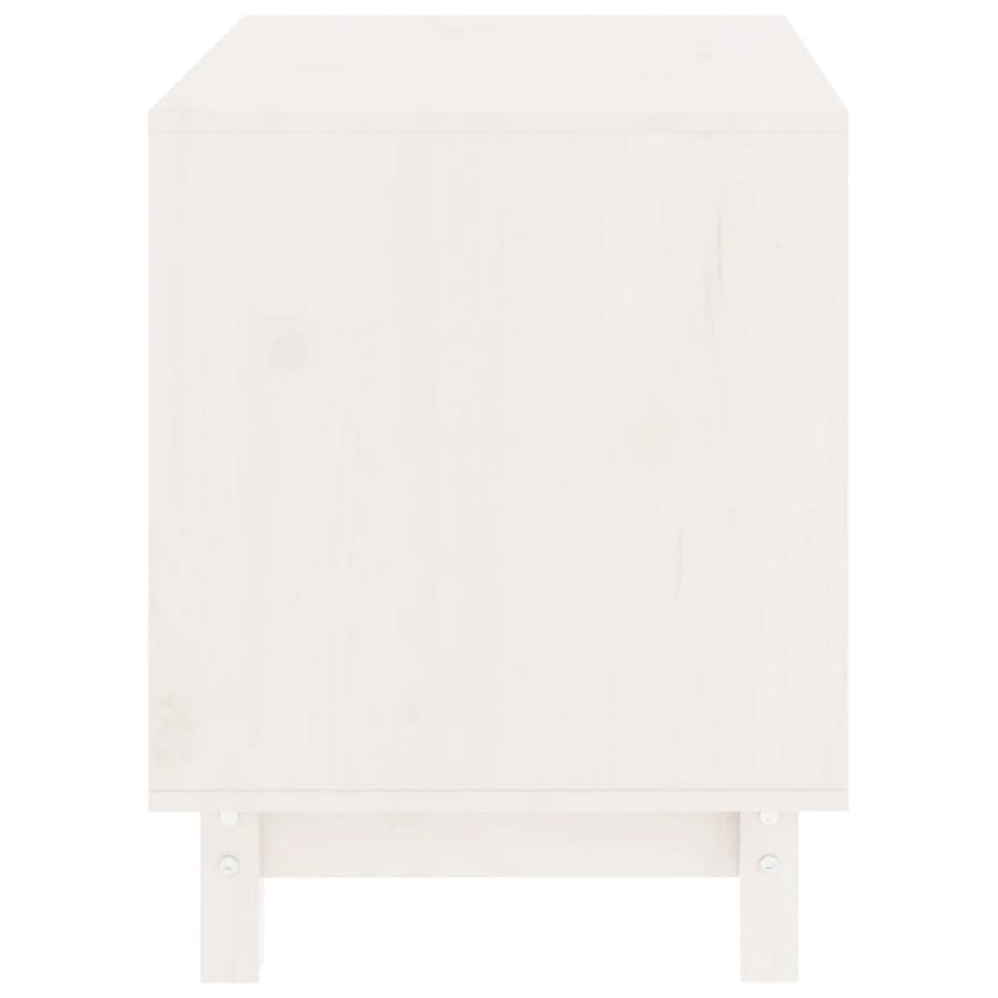 Hondenhok Massief Grenenhout 60 x 45 x 57 cm Wit