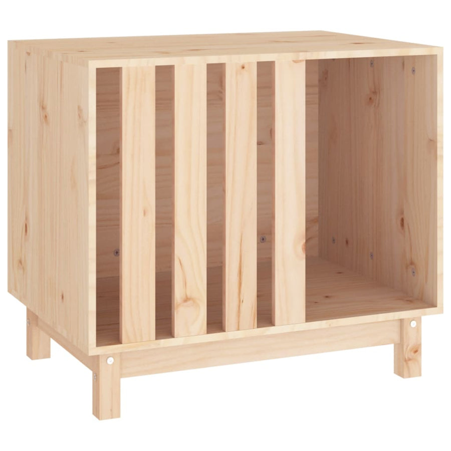 Hondenhok Massief Grenenhout 70 x 50 x 62 cm Naturel