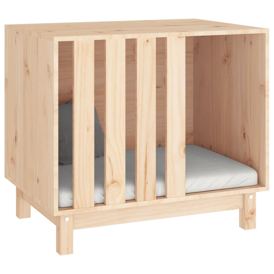 Hondenhok Massief Grenenhout 70 x 50 x 62 cm Naturel