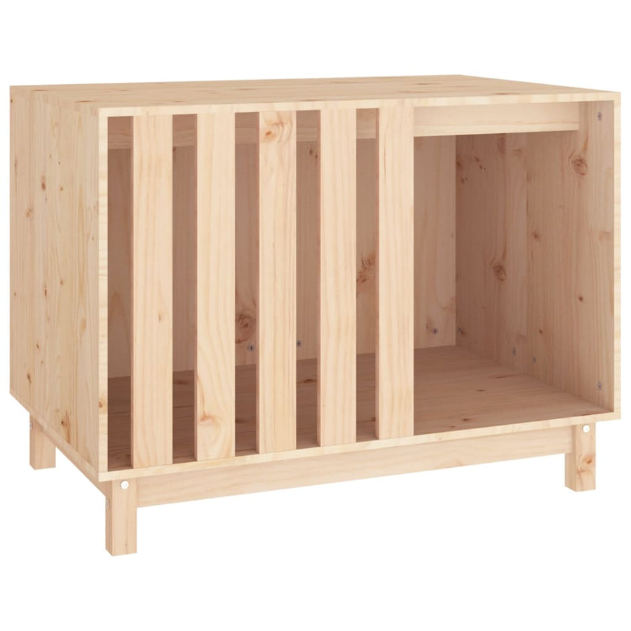 Hondenhok Massief Grenenhout 90 x 60 x 67 cm Naturel