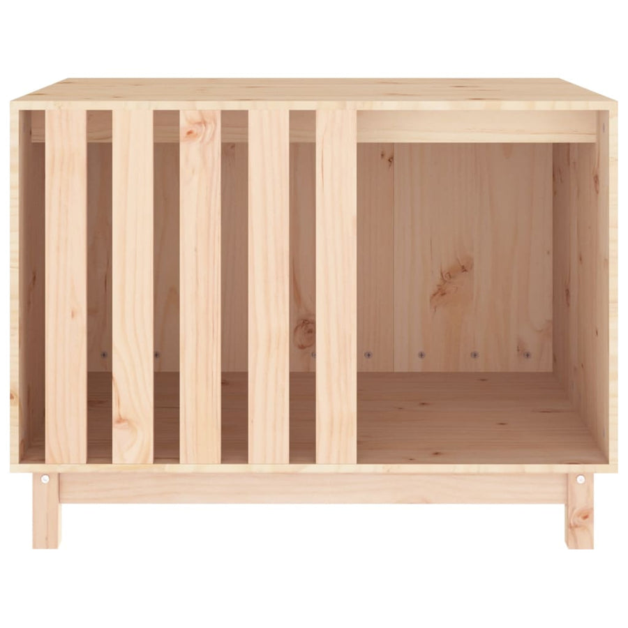 Hondenhok Massief Grenenhout 90 x 60 x 67 cm Naturel