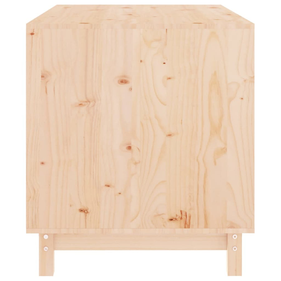 Hondenhok Massief Grenenhout 90 x 60 x 67 cm Naturel