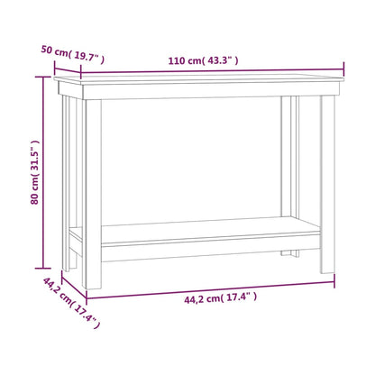 Werkbank Massief Grenenhout 110 x 50 x 80 cm Naturel