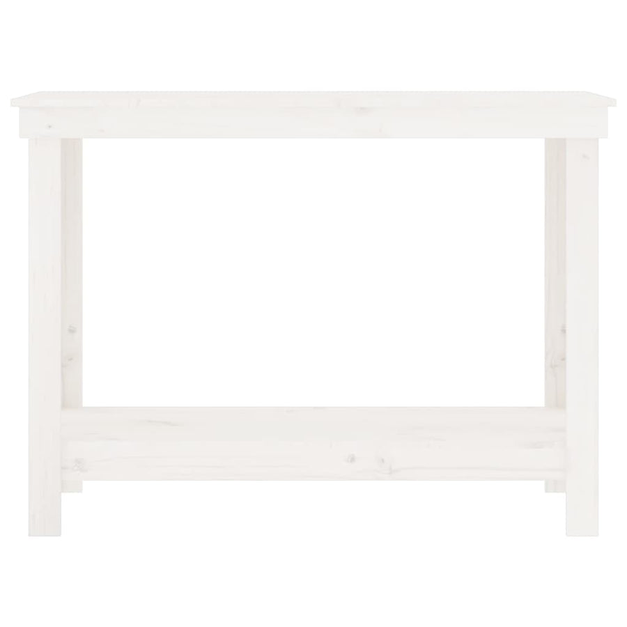 Werkbank 110x50x80 cm massief grenenhout wit 110 x 50 x 80 cm Wit