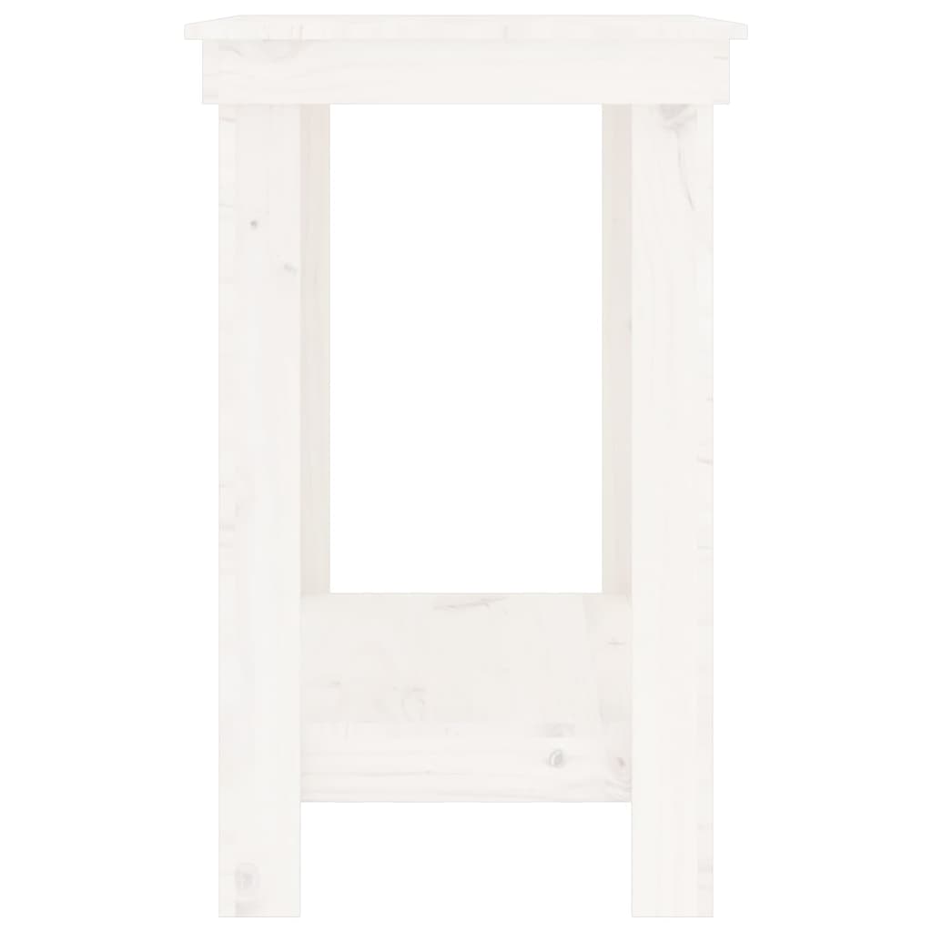 Werkbank 110x50x80 cm massief grenenhout wit 110 x 50 x 80 cm Wit