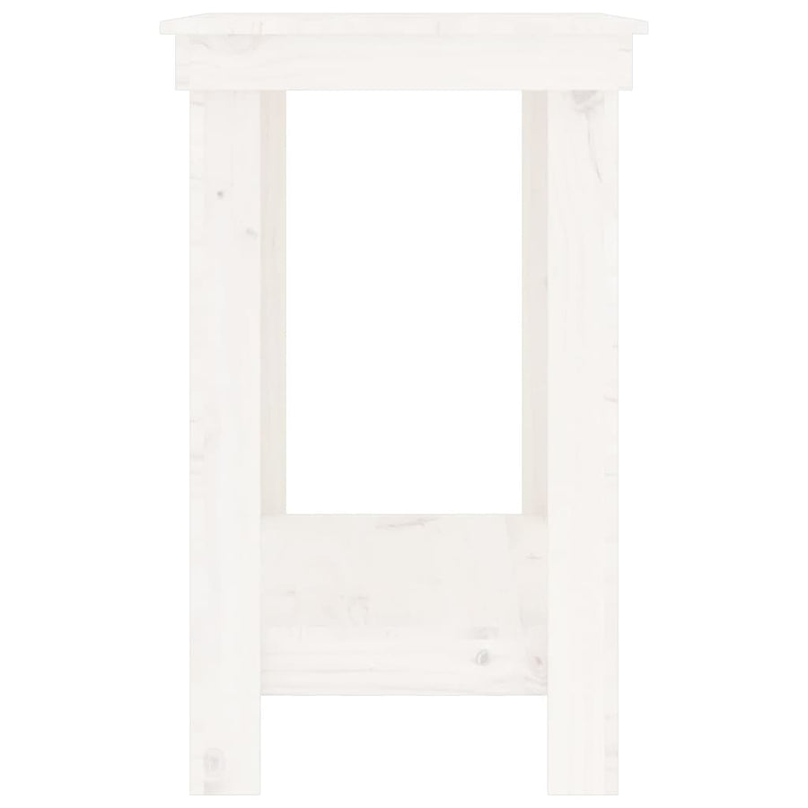 Werkbank 110x50x80 cm massief grenenhout wit 110 x 50 x 80 cm Wit