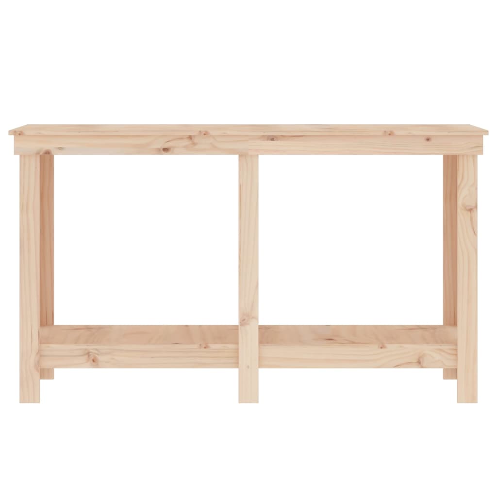 Werkbank 140x50x80 cm massief grenenhout 140 x 50 x 80 cm Naturel