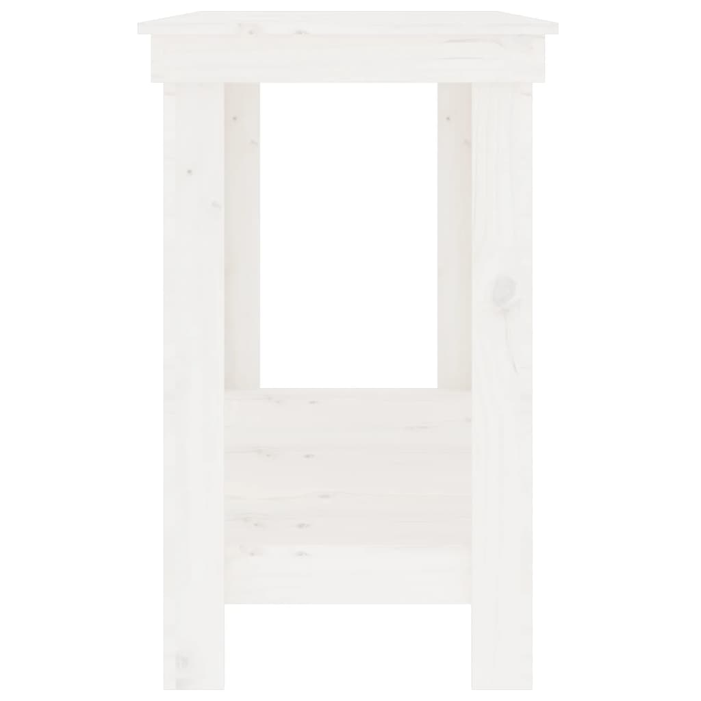 Werkbank 140x50x80 cm massief grenenhout wit 140 x 50 x 80 cm Wit