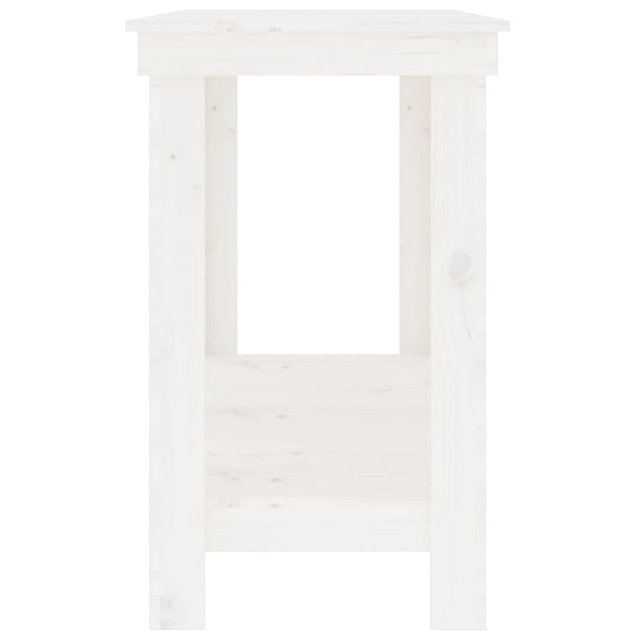 Werkbank 140x50x80 cm massief grenenhout wit 140 x 50 x 80 cm Wit