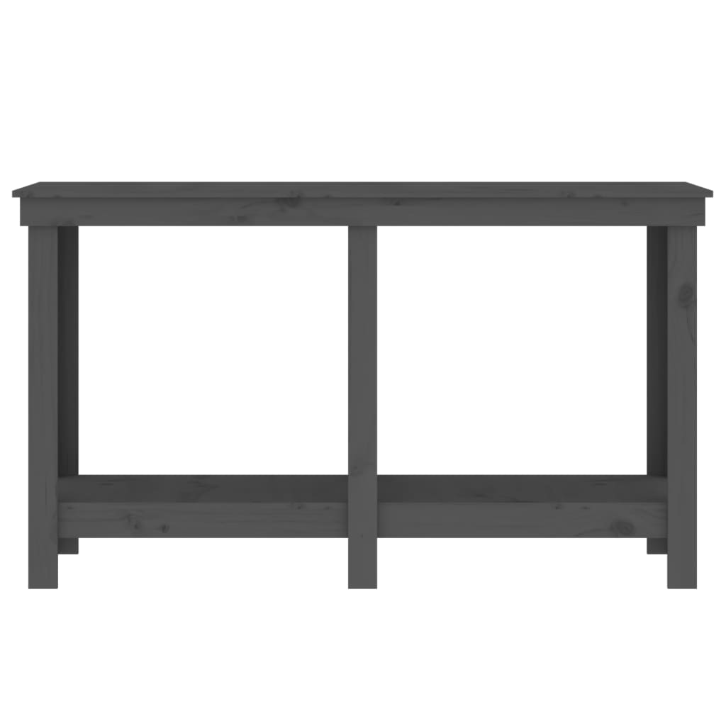 Werkbank 140x50x80 cm massief grenenhout grijs 140 x 50 x 80 cm Grijs