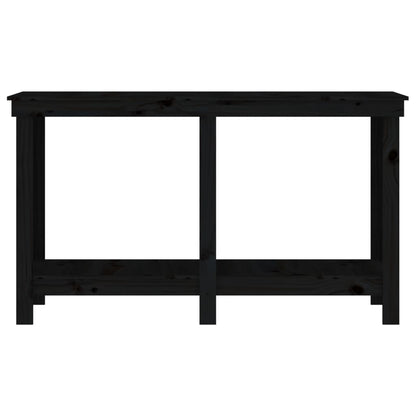 werkbank 140x50x80 cm massief grenenhout zwart 140 x 50 x 80 cm Zwart