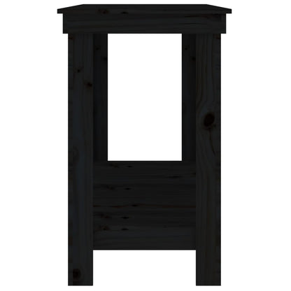 werkbank 140x50x80 cm massief grenenhout zwart 140 x 50 x 80 cm Zwart