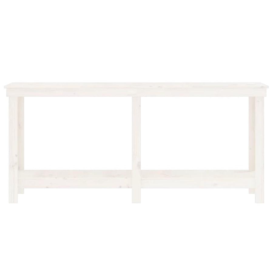 Werkbank 180x50x80 cm massief grenenhout wit 180 x 50 x 80 cm Wit