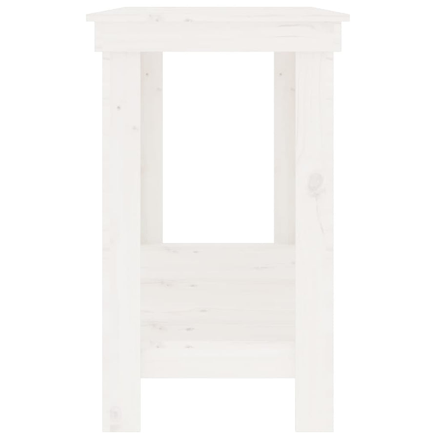 Werkbank 180x50x80 cm massief grenenhout wit 180 x 50 x 80 cm Wit