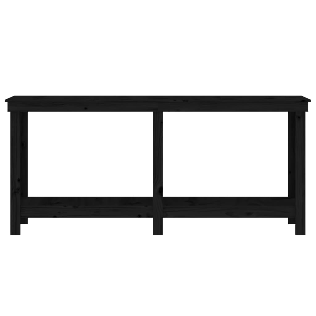 werkbank 180x50x80 cm massief grenenhout zwart 180 x 50 x 80 cm Zwart