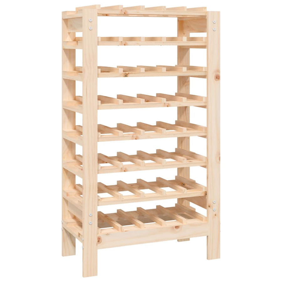 Wijnrek 61,5X30X107,5 Cm Massief Grenenhout