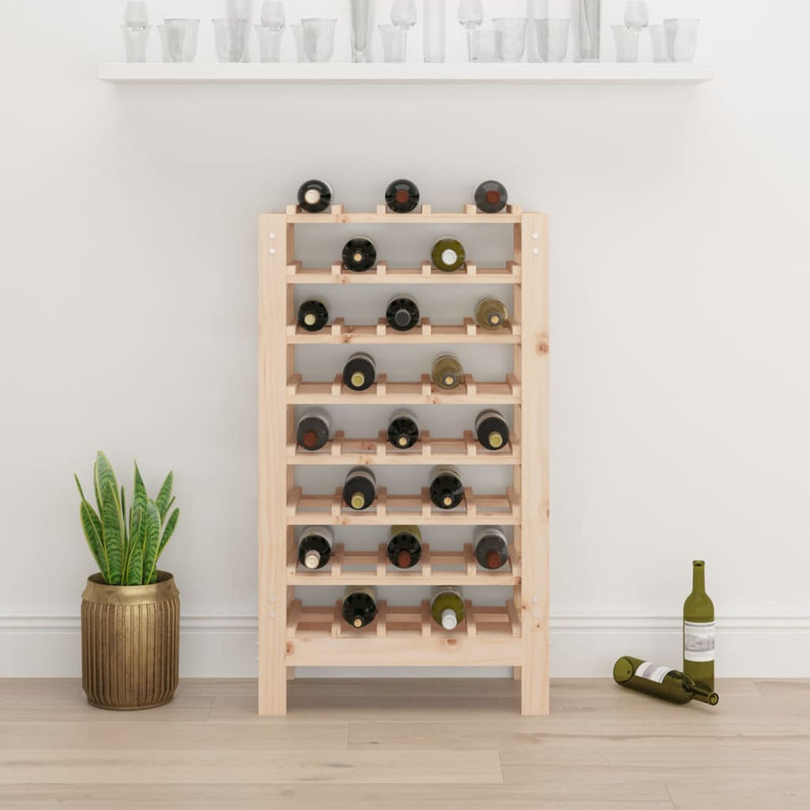 Wijnrek 61,5X30X107,5 Cm Massief Grenenhout
