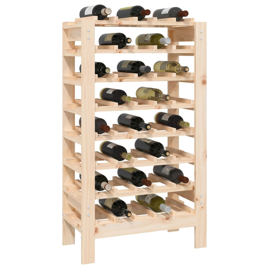 Wijnrek 61,5X30X107,5 Cm Massief Grenenhout