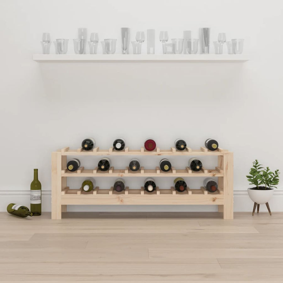 Wijnrek 109,5X30X42 Cm Massief Grenenhout