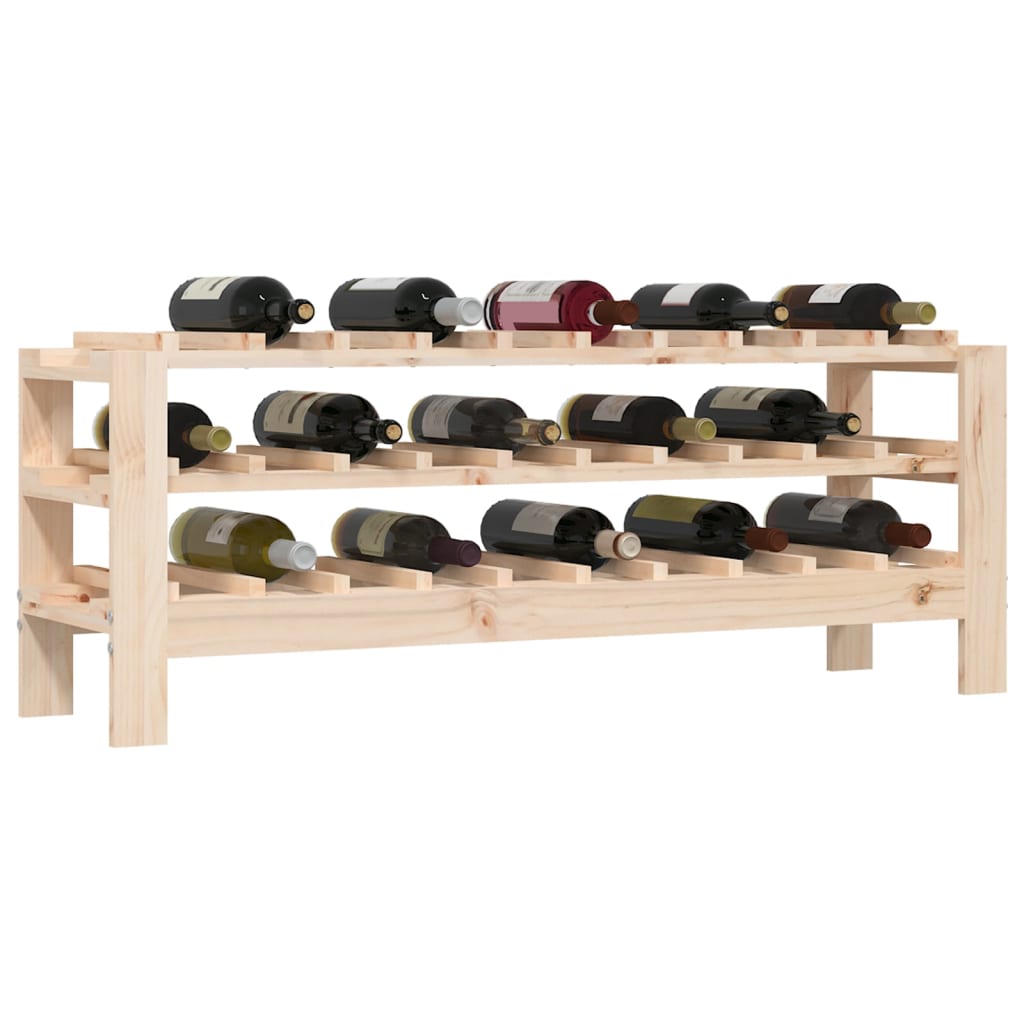 Wijnrek 109,5X30X42 Cm Massief Grenenhout