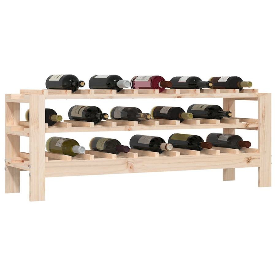 Wijnrek 109,5X30X42 Cm Massief Grenenhout