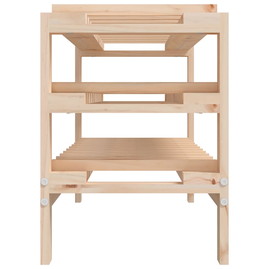 Wijnrek 109,5X30X42 Cm Massief Grenenhout
