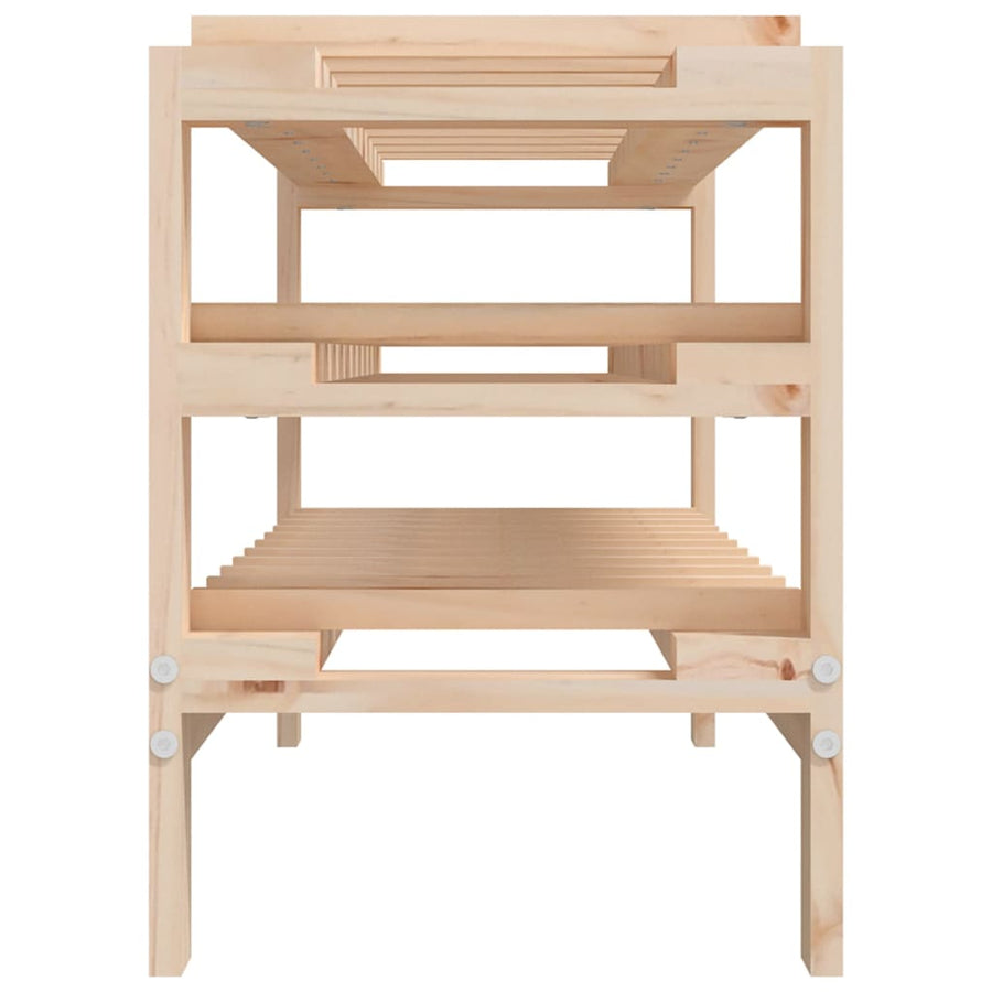 Wijnrek 109,5X30X42 Cm Massief Grenenhout