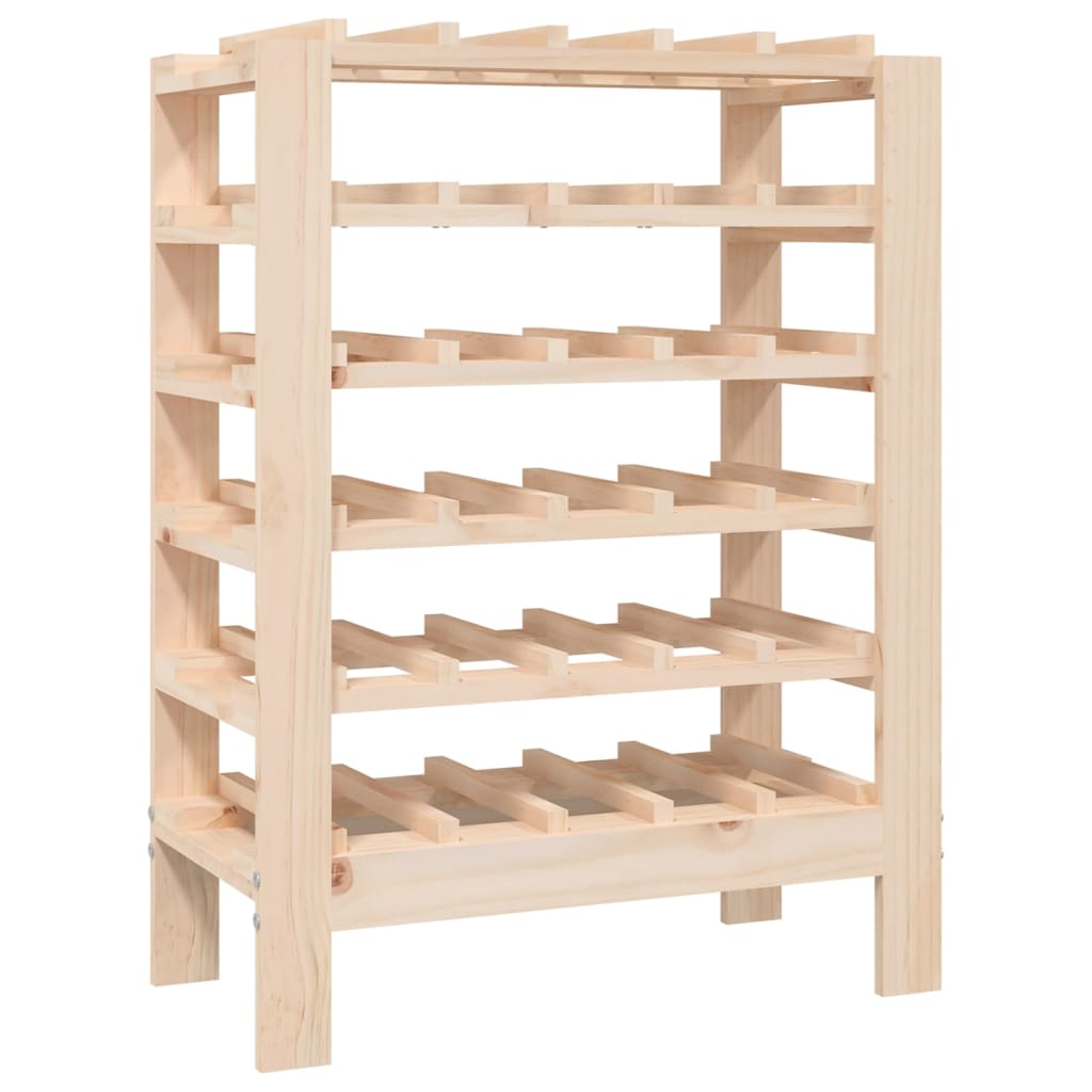 Wijnrek 61,5X30X82 Cm Massief Grenenhout