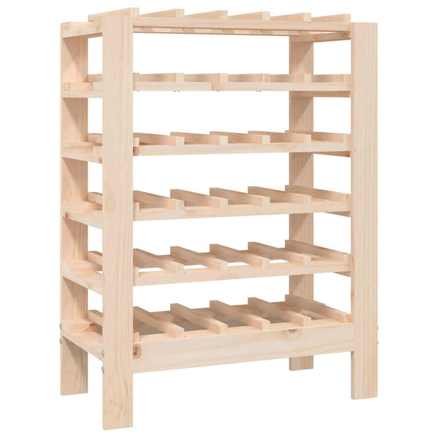 Wijnrek 61,5X30X82 Cm Massief Grenenhout