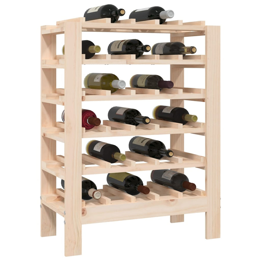 Wijnrek 61,5X30X82 Cm Massief Grenenhout