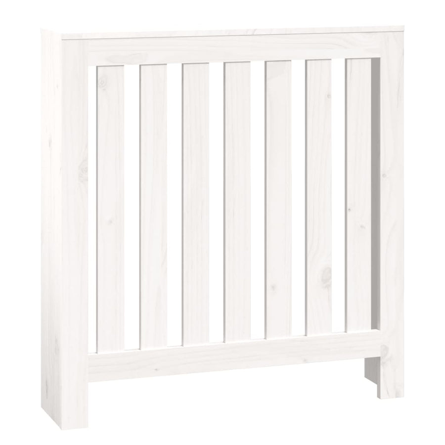 Radiatorombouw 79,5X19X84 Cm Massief Grenenhout Wit Naturel