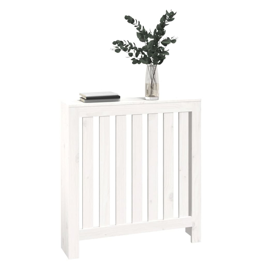 Radiatorombouw 79,5X19X84 Cm Massief Grenenhout Wit Naturel