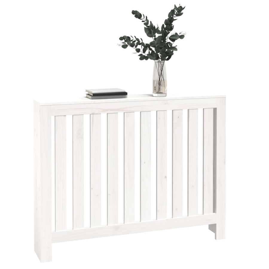 Radiatorombouw 108,5X19X84 Cm Massief Grenenhout Wit Naturel