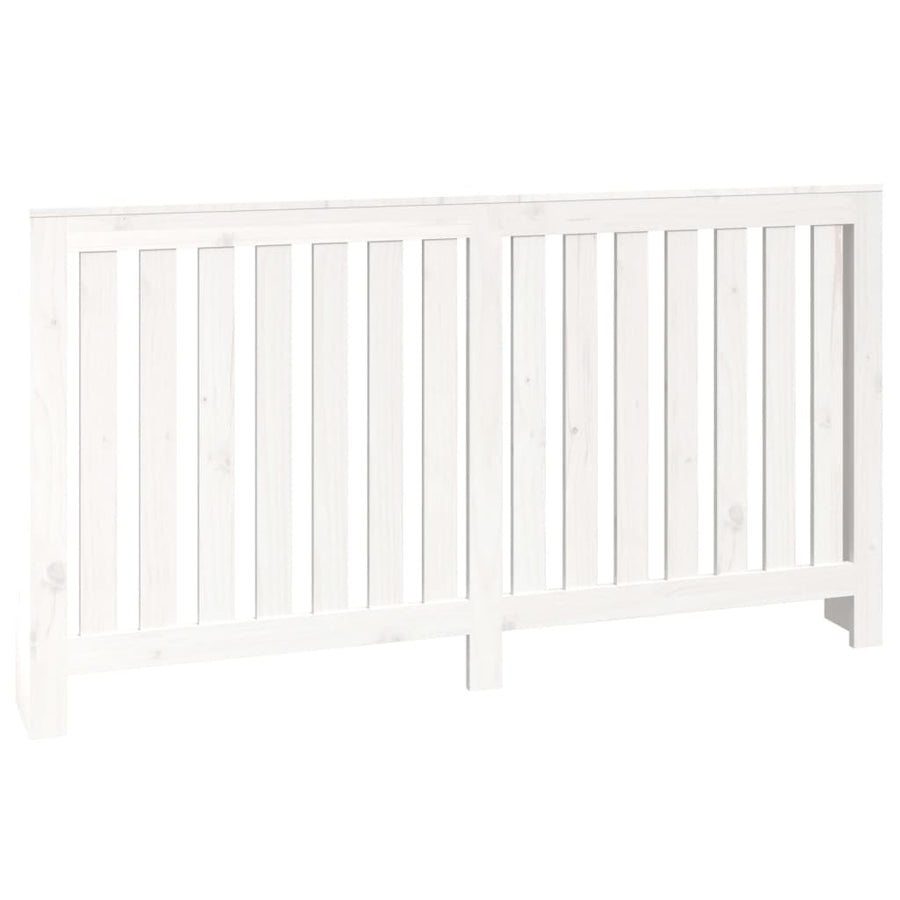 Radiatorombouw 153X19X84 Cm Massief Grenenhout Wit Naturel