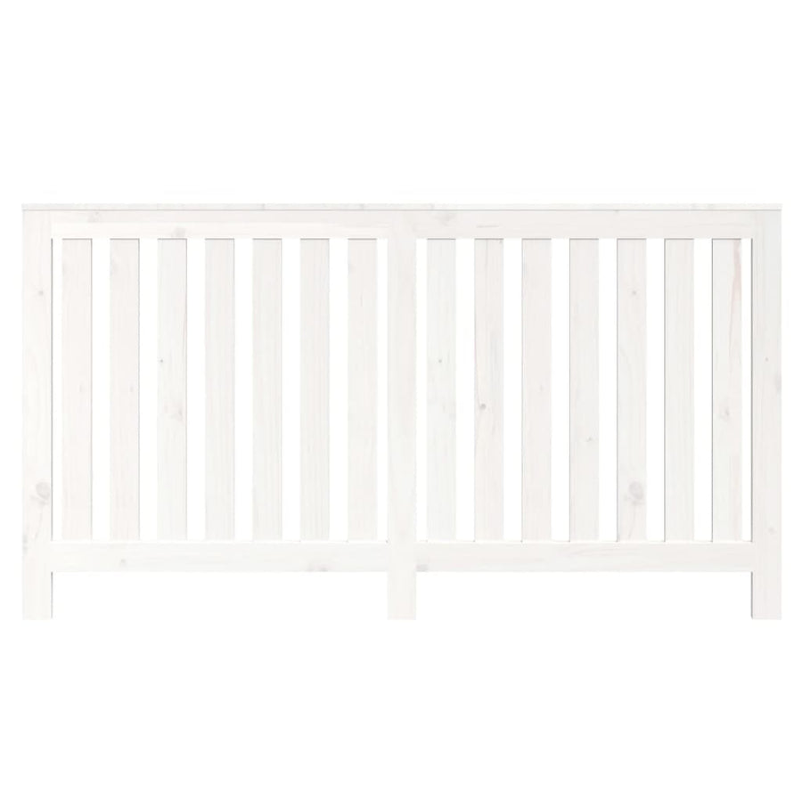 Radiatorombouw 153X19X84 Cm Massief Grenenhout Wit Naturel