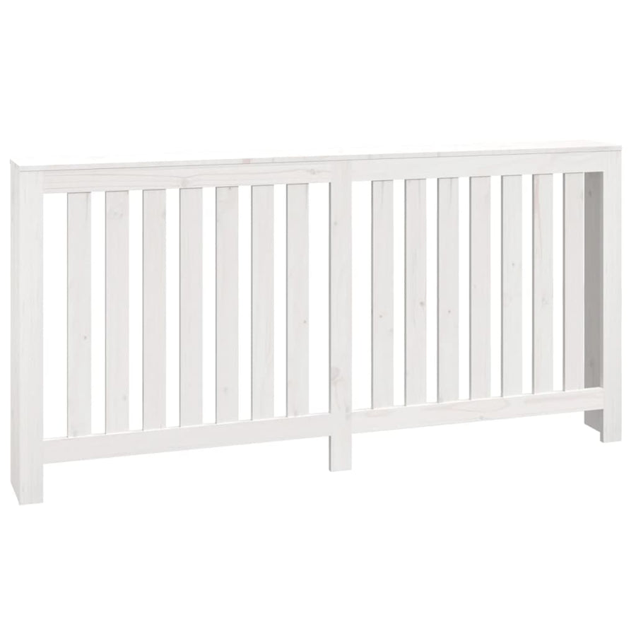 Radiatorombouw 169X19X84 Cm Massief Grenenhout Wit Naturel