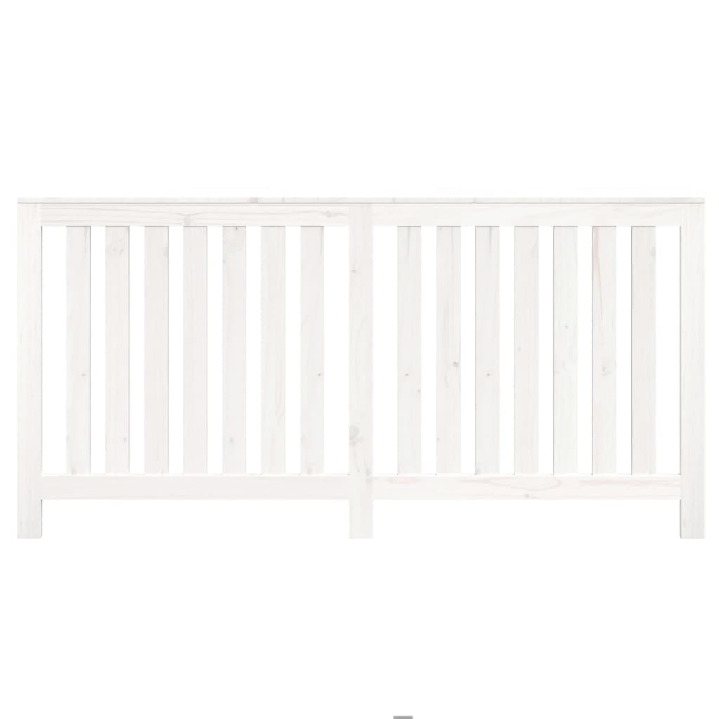 Radiatorombouw 169X19X84 Cm Massief Grenenhout Wit Naturel